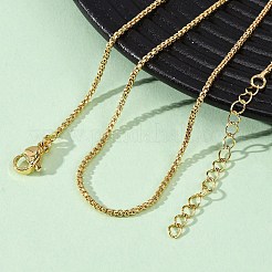 Ожерелья из латунной цепочки-коробки толщиной 1.5 мм&nbsp;NJEW-C094-04G