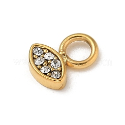 Ионное покрытие (ip) нержавеющая сталь 304 с подвесками из стразов&nbsp;STAS-G351-12G-02