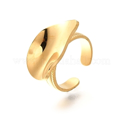 Кольца-манжеты из нержавеющей стали 304 неправильной геометрической формы для женщин&nbsp;RJEW-R012-02G