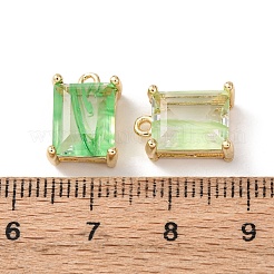 Латунь стекло амулеты&nbsp;KK-Z141-12G