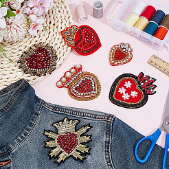 Нашивки из ткани сердца&nbsp;PATC-BC0001-20