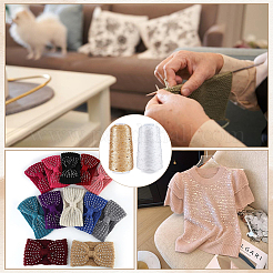 2 рулон пряжи из полиэстера с блестками 2 цветов&nbsp;OCOR-CY0002-52B