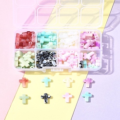 104 шт. 8-х цветные акриловые бусины с имитацией драгоценных камней&nbsp;OACR-FS0001-79