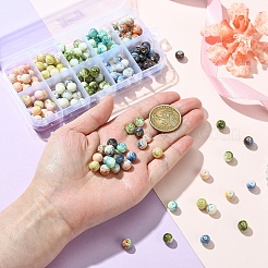 200 шт. 10-х цветные стеклянные бусины для выпечки&nbsp;GLAA-YW0004-36