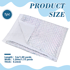 Ткань из полиэстера с узором в виде рыбьей чешуи&nbsp;DIY-WH0899-324A