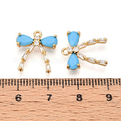 Латунные микро проложить кубического циркония подвески&nbsp;KK-N261-93C-G