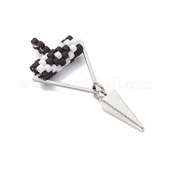 Подвески-глаза из бисера в форме цилиндра&nbsp;PALLOY-MZ00650-05