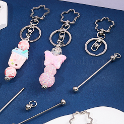 10 шт. застежки для брелка из сплава&nbsp;KEYC-SC0001-79C