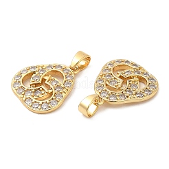 Латунные микро проложить кубического циркония подвески&nbsp;KK-P236-11G