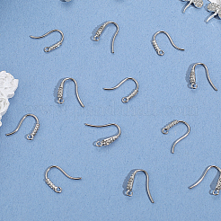 20 шт. 2 стиля крючков для сережек из нержавеющей стали 304 со стразами&nbsp;STAS-BBC0007-16A