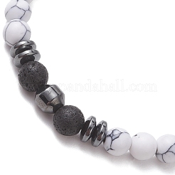 2 шт. браслет из натуральной лавовой породы&nbsp;BJEW-JB13436