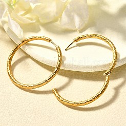 Серьги-кольца из нержавеющей стали 304 для женщин&nbsp;EJEW-M068-13D-G