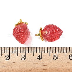 Прозрачные стеклянные подвески&nbsp;GLAA-P072-03G-08