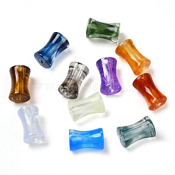 300шт прозрачные акриловые бусины чернильный эффект градиента ветра&nbsp;OACR-SP0001-64