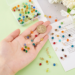 114шт 19 цвета стеклянные подвески&nbsp;PALLOY-PH01699