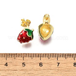 Серьги-гвоздики из латуни&nbsp;X-EJEW-G430-06B-G