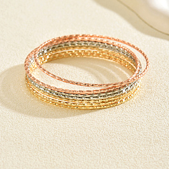 Набор браслетов из латуни с круговой текстурой для женщин&nbsp;SD4492