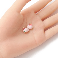 2шт латунные эмалированные подвески&nbsp;KK-YW0001-91