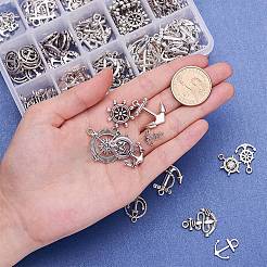 Тибетский серебряный якорь и шлемы для шлема&nbsp;TIBEP-PH0004-15AS