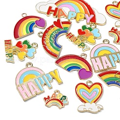 14шт 7 стиля подвески из цинкового сплава с эмалью&nbsp;ENAM-CJ0002-70