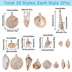 30шт 15 стиля покрытия акриловые подвески&nbsp;OACR-SC0001-93