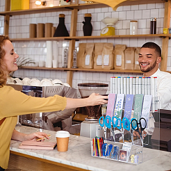 4-уровневый акриловый органайзер для маркеров&nbsp;ODIS-WH0043-190B