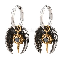 Серьги-кольца из хирургической нержавеющей стали 316&nbsp;EJEW-C160-12AS-02