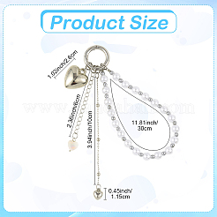 Подвесные украшения из пластика и ракушек&nbsp;HJEW-YW00340