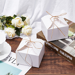 Квадратная складная креативная коробка из крафт-бумаги&nbsp;CON-BC0001-29B