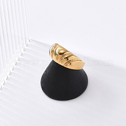 Кольцо на палец из нержавеющей стали 304 для унисекс&nbsp;RJEW-Z076-09G-04