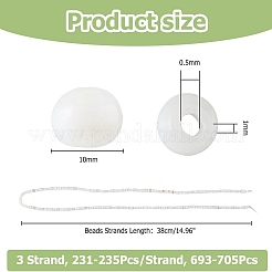 3 нить бусин из натуральных пресноводных ракушек&nbsp;SHEL-HS0001-01A