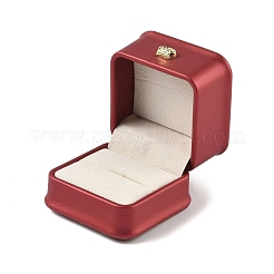 Подарочные коробки кольца из искусственной кожи&nbsp;LBOX-L005-A05