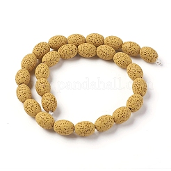 Бусы из натуральной лавы&nbsp;G-F671-03B-10