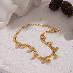 Минималистичные браслеты из круглых бусин и подвесок из нержавеющей стали 304&nbsp;KO3660