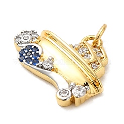 Подвеска из латуни с микропаве из кубического циркония&nbsp;KK-Q795-14