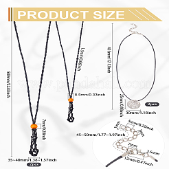 Наборы для изготовления подвесок из спиральных бусин из углеродистой стали своими руками&nbsp;DIY-LP0002-09