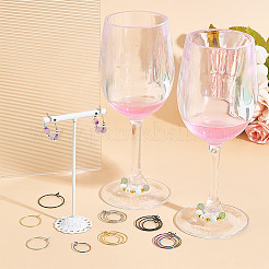 120 шт. 12 стиля фурнитуры для сережек-колец из хирургической нержавеющей стали 316&nbsp;STAS-UN0053-46