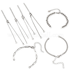 7 шт. 7 стиля из нержавеющей стали для самостоятельного изготовления браслета&nbsp;AJEW-TA00031