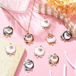 Подвески из сплава с принтом в 30 стилях&nbsp;ENAM-CJ0005-33