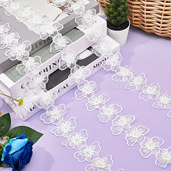 3 ярд вышитого цветочного полиэстерового кружева&nbsp;OCOR-GF0002-53