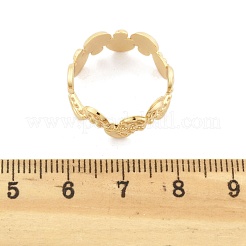 Латунные перстни для женщин RJEW-B119-08G