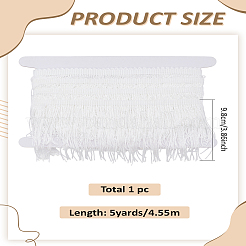 5 ярд полиэфирной кружевной ленты с кисточками&nbsp;OCOR-LP0001-61