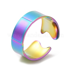 Кольцо-манжета из нержавеющей стали 304 с ионным покрытием (IP) для женщин&nbsp;RJEW-M149-22RC