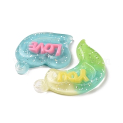 Полупрозрачные подвески из смолы градиентного цвета&nbsp;RESI-G048-01E