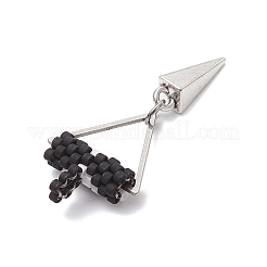 Подвески-глаза из бисера в форме цилиндра&nbsp;PALLOY-MZ00650-05