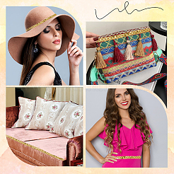 Бусины-пайетки из пластика и полиэстера&nbsp;OCOR-WH20016-04B