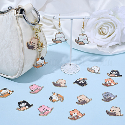 28шт 7 цвета подвески из цинкового сплава с эмалью&nbsp;FIND-BM0001-02