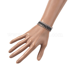 14шт. набор браслетов из хлопкового шнура 7 цветов для мужчин и женщин&nbsp;BJEW-FS00025-04