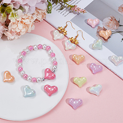 50шт УФ-покрытие непрозрачные акриловые бусины&nbsp;OACR-SP0001-90