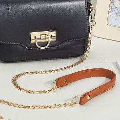 Цепочки для кошельков из искусственной кожи и сплава&nbsp;FIND-WH20033-034B-LG